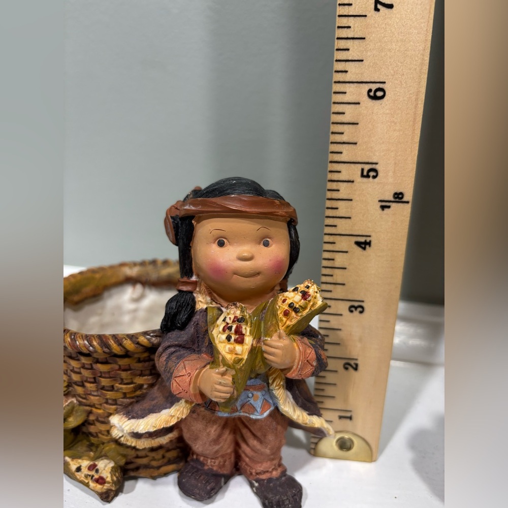 VTG 1980’s Thanksgiving Figurine Candle Holders Set - Picture 9 of 11